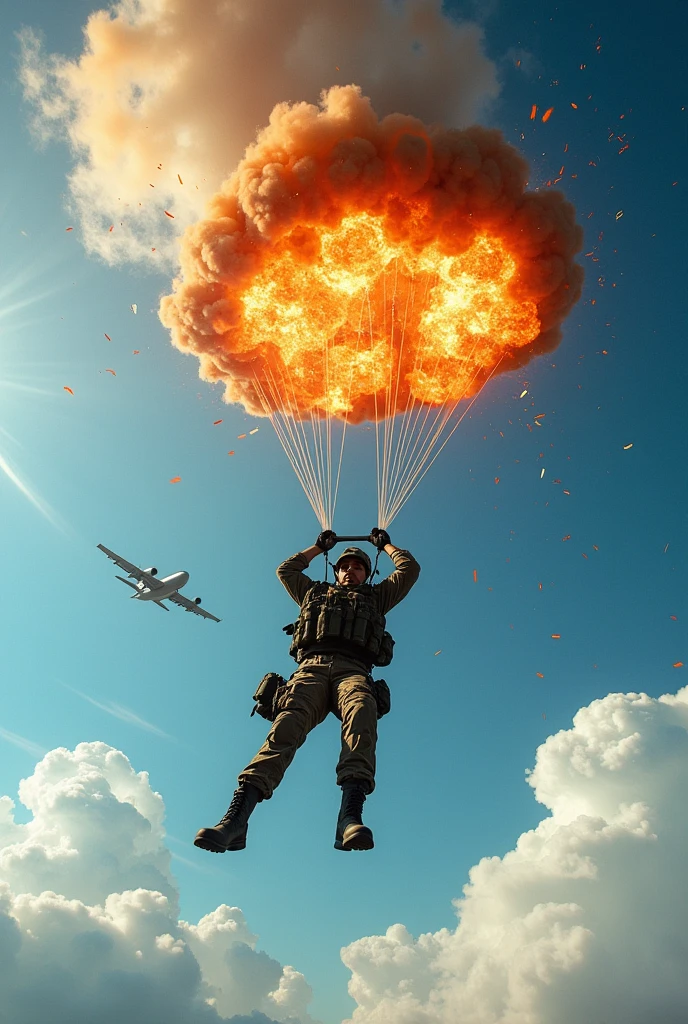 UHD, 4k, ultra detailed, cinematic, a photograph of <lora:cinematic explosion style 1.5:1.2>
a person is falling from a tall bulding in the air cinematic explosion style, epic, beautiful lighting, inpsiring