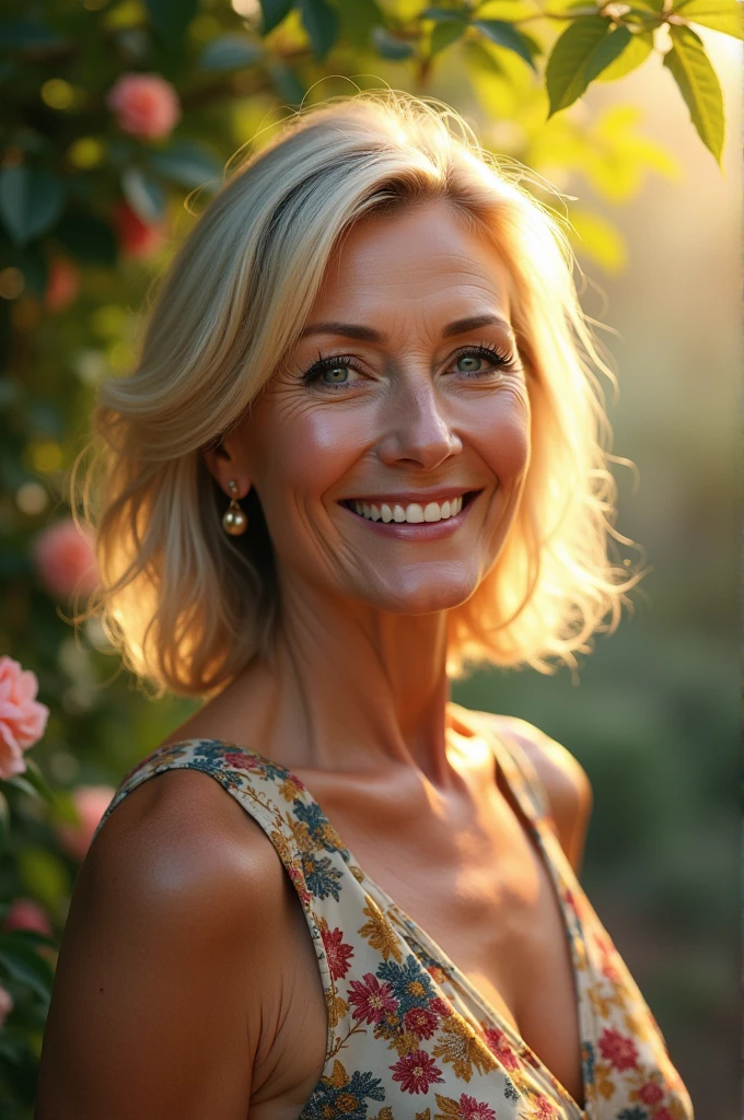 Pictures of 60 year old lady with blonde hair and eyes with dark eyeliner and blue eyes