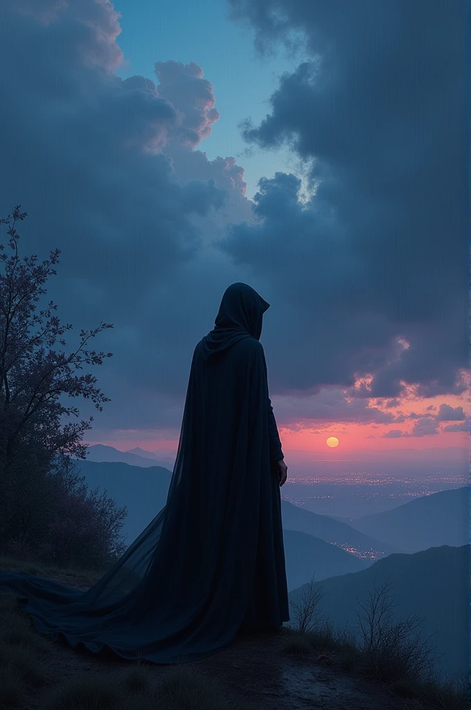 As the lights went out and the sky dressed in mourning, a faithful witness to a sublime and indecent moment.
