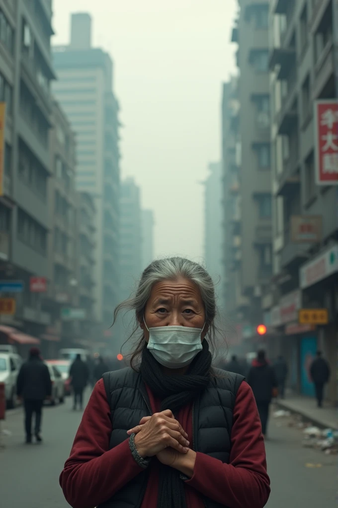Person whose dignity was affected by air pollution