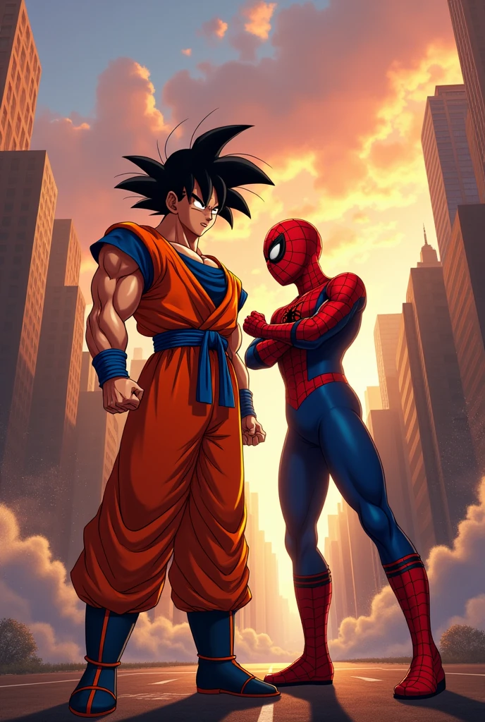 Goku and spiderman
