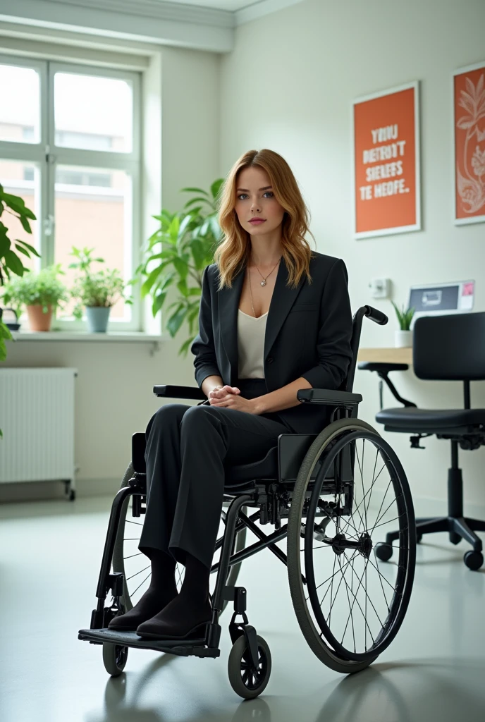 Emma Stone Wheelchair in Clinic