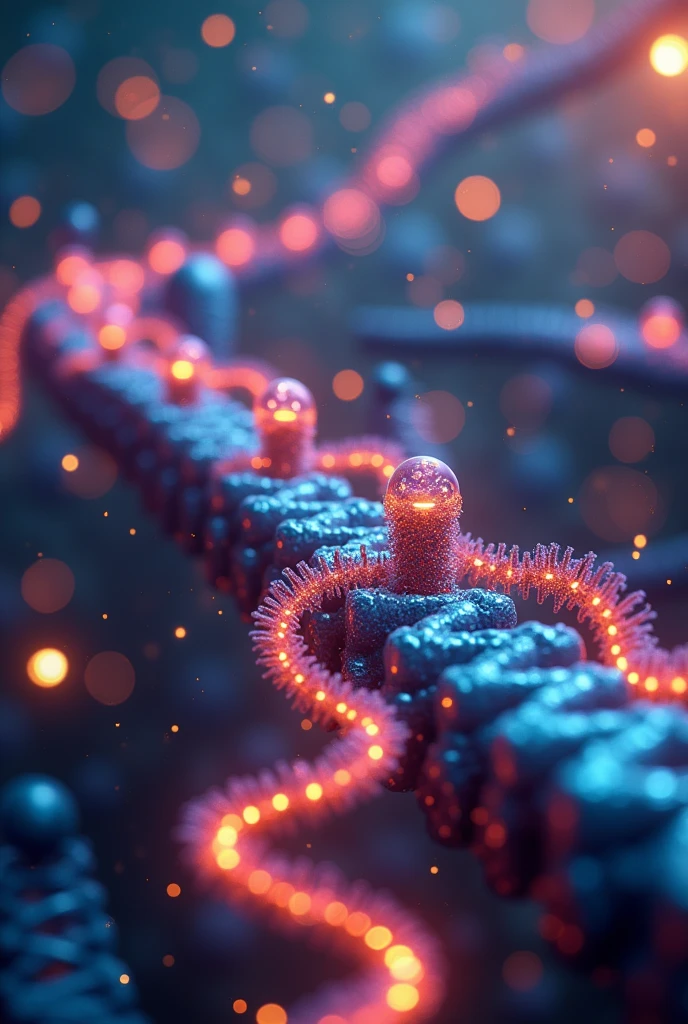 4. *Preparing the Production Line (ribosome activation)*
When messenger RNA reaches the factory assembly line, ribosomes, which are like assembly machines, They activate. Ribosomes are placed along the instruction tape (mRNA) and prepare to start reading it, like a machine that follows a pattern to sew a garment.