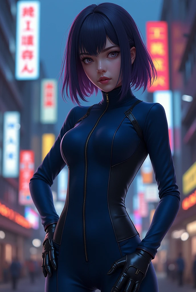 Nobara wearing dark blue uniform without underwear, high qualiy,4K,