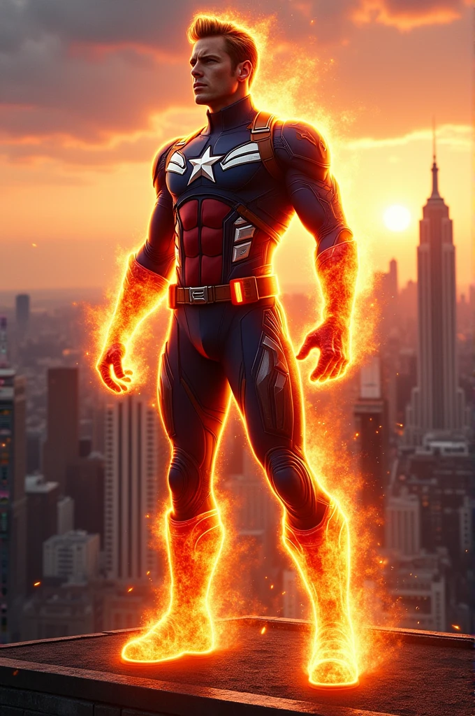 Captain America and Human Torch Fusion 