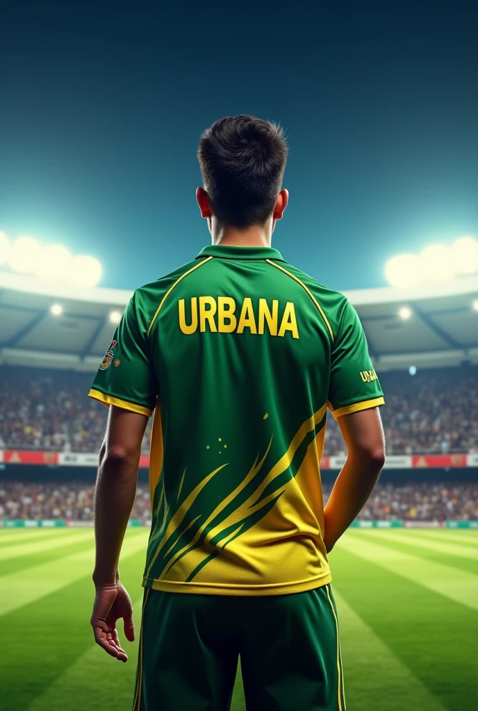 Cricket jersey with name urbana 
