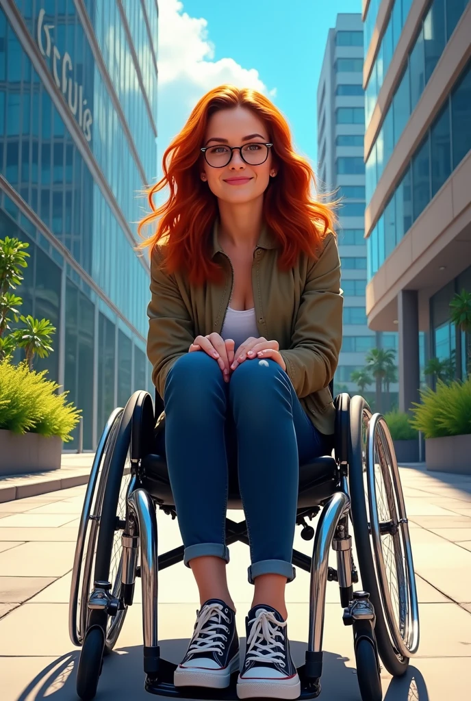 Emma Stone in Wheelchair 