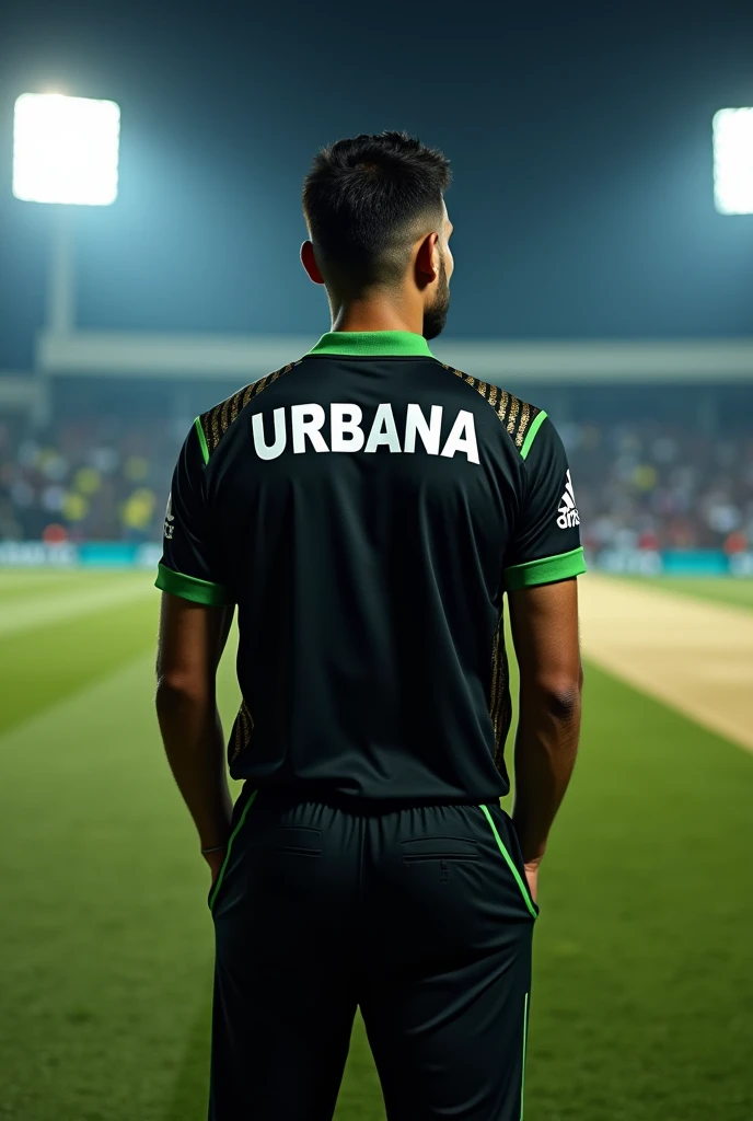 Cricket jersey with name urbana
In black color