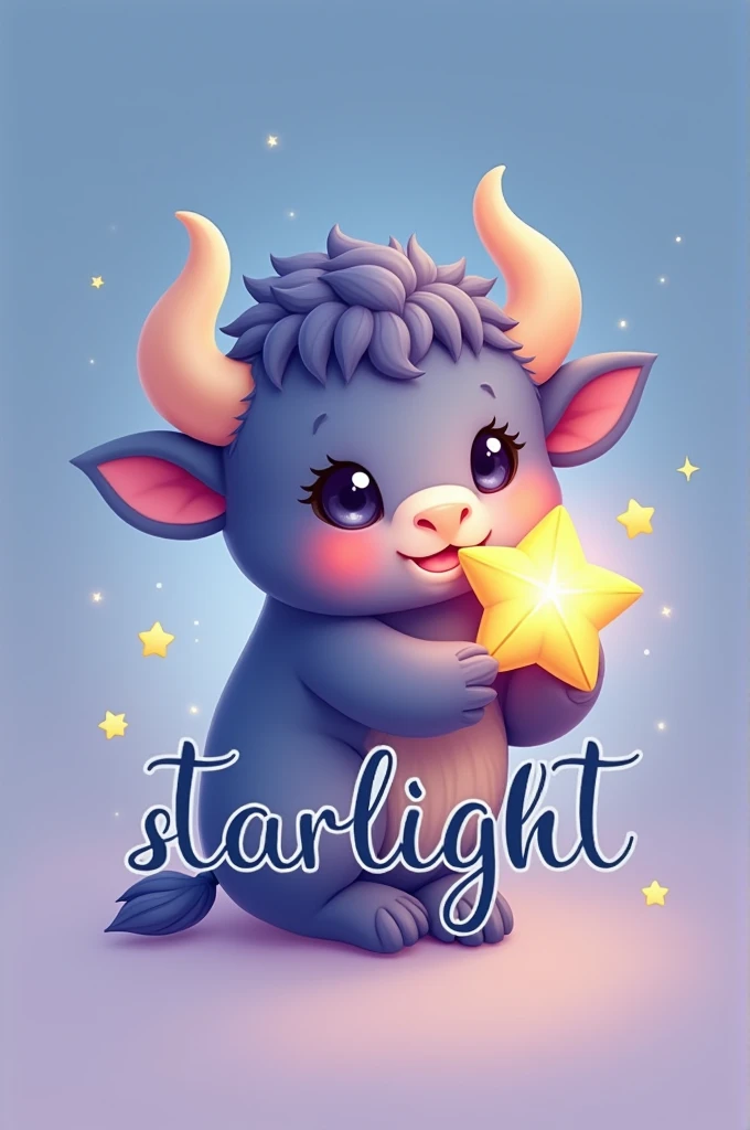 The logo of a buffalo chibi holding a star on the right is the symbol A8K26 and has the slogan "starlight" below.