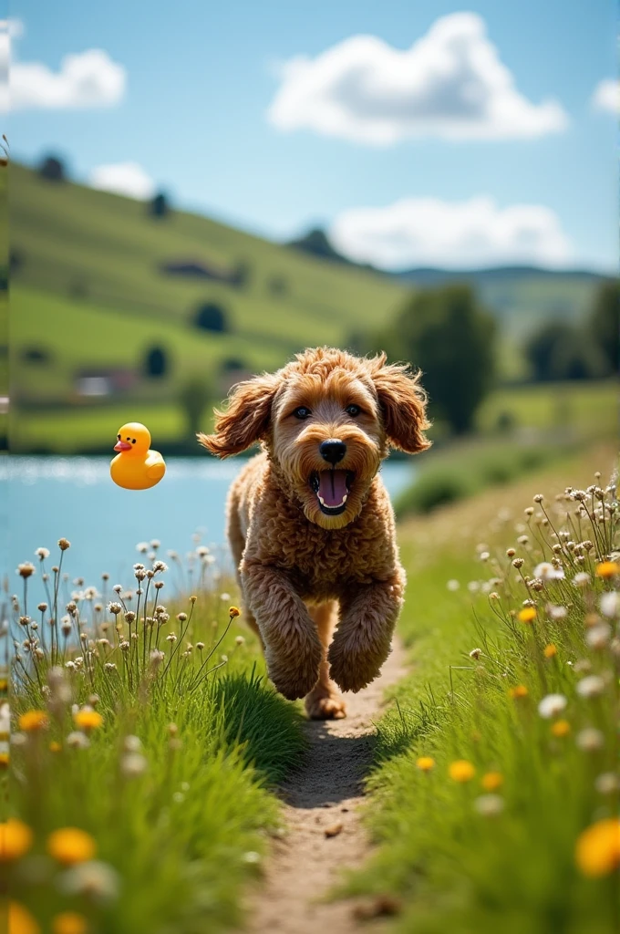 The Lagotto Romagnolo dog breed or the Italian water dog retrieves
