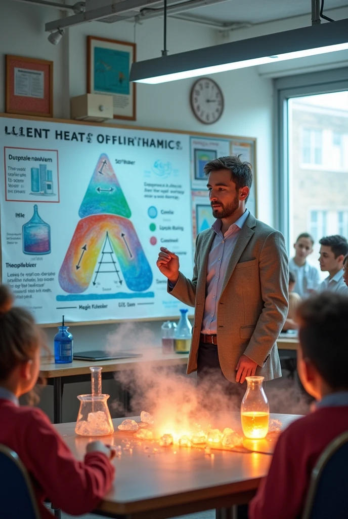 Create images that explain latent heat.