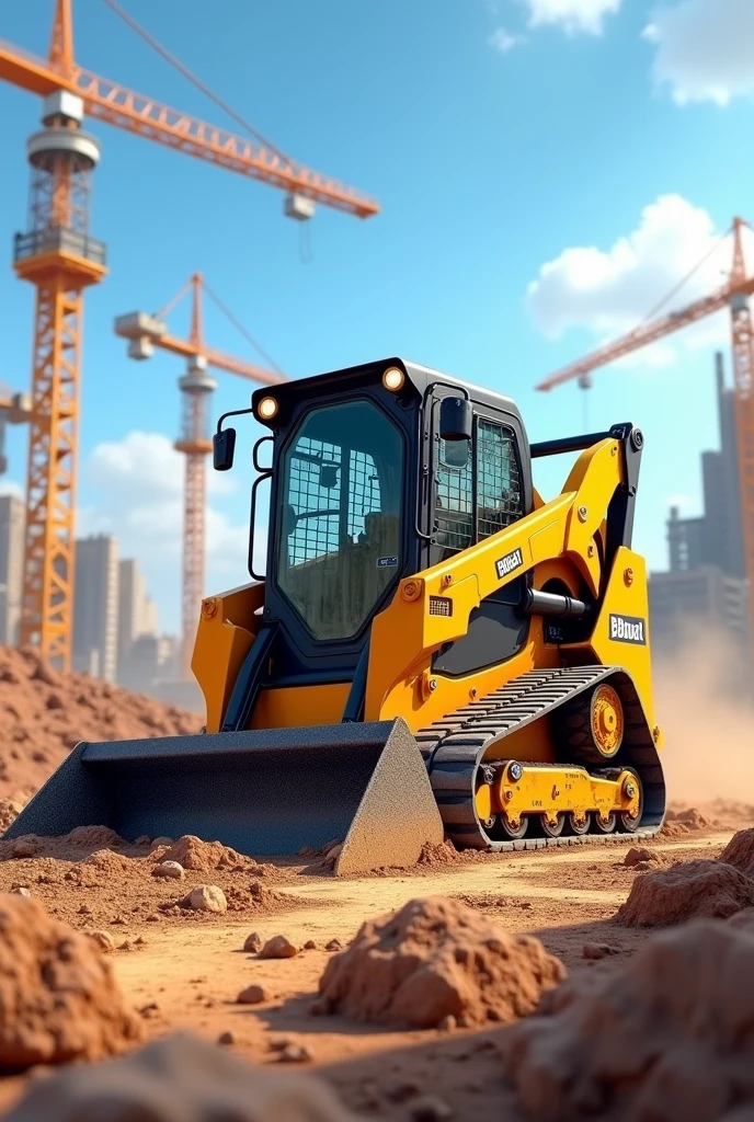 3D Bobcat ???? steer loader named Edwin