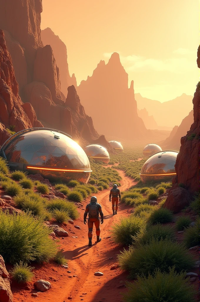 The planet Mars in 100 years