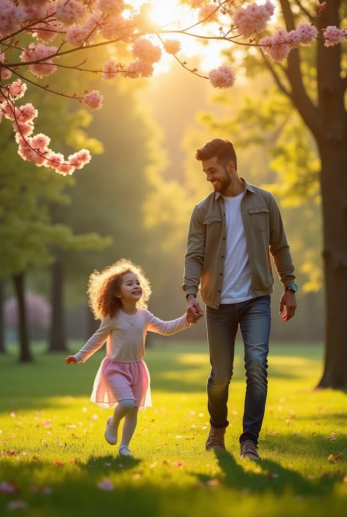 Daughter and father 
