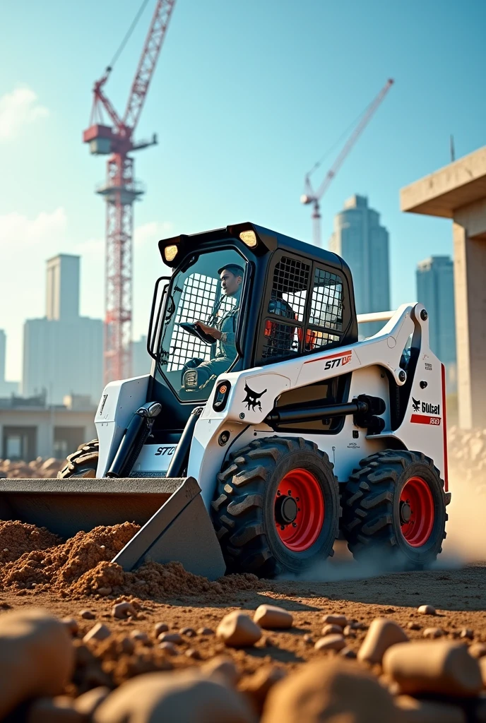 Bobcat s570 3D mini loader with operator name 