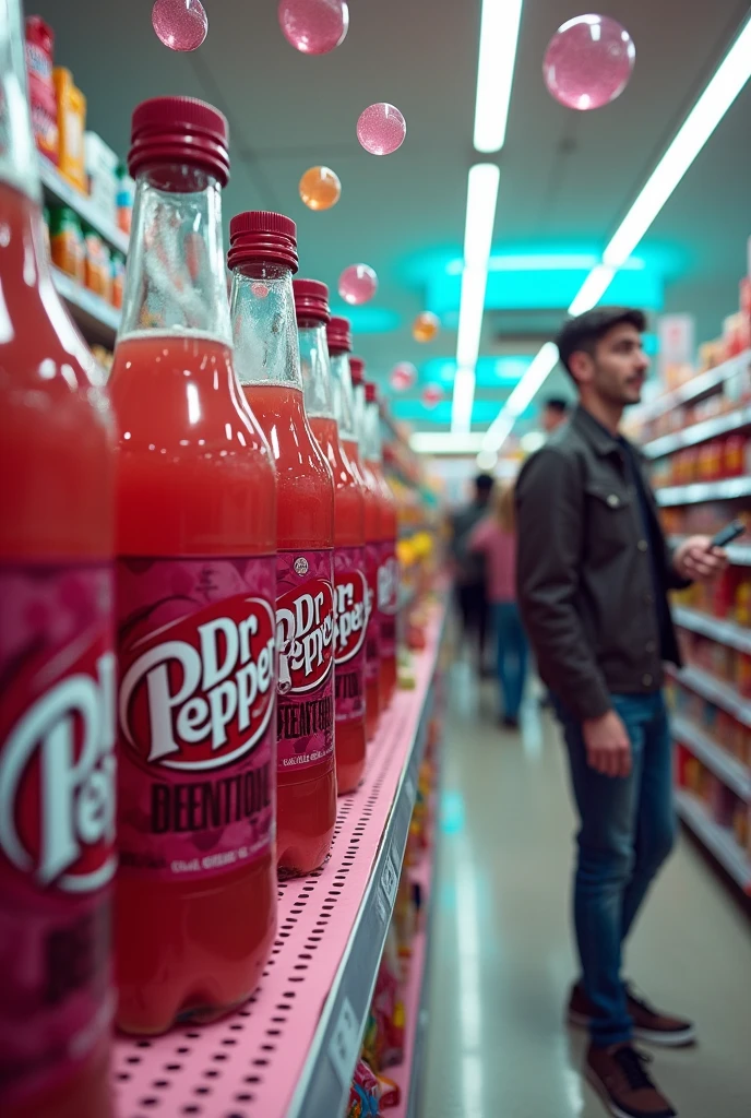 Dr Pepper flavored like toe nails in a store setting