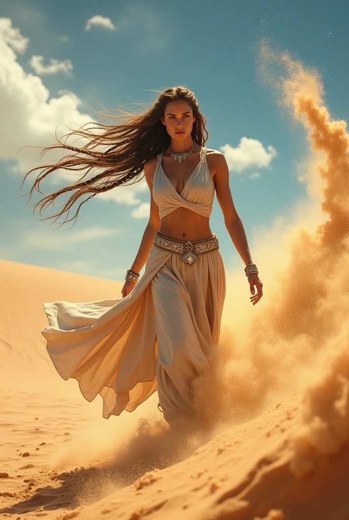 heroine frame with sand