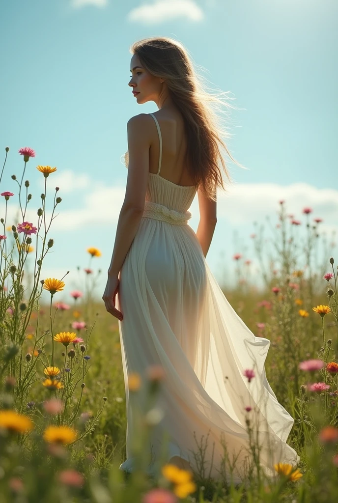 very thin woman