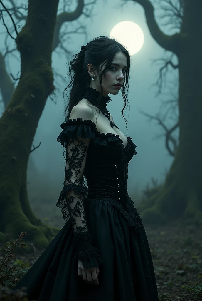 real sensual gothic girl