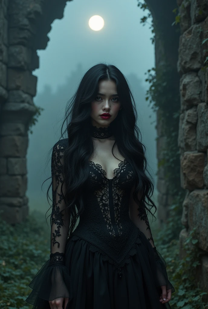 real sensual gothic girl