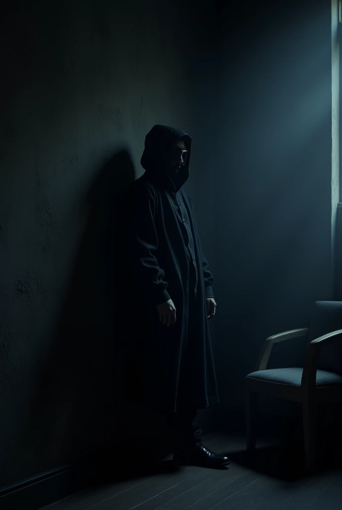 Creating a sample background .
Dark room and dark wall colour .