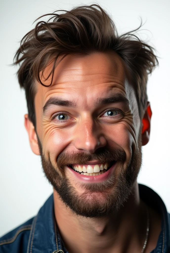 naughty man, portrait photo, com fundo branco