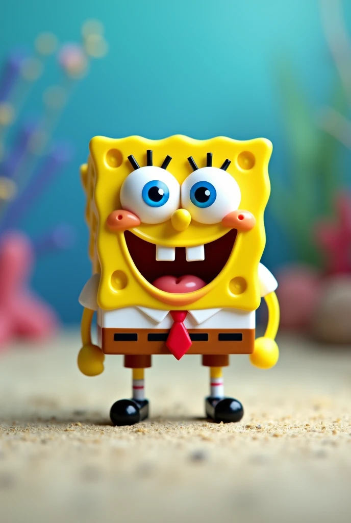 A SpongeBob with a height of 5 centimeters and a width of 2 centimeters for printing