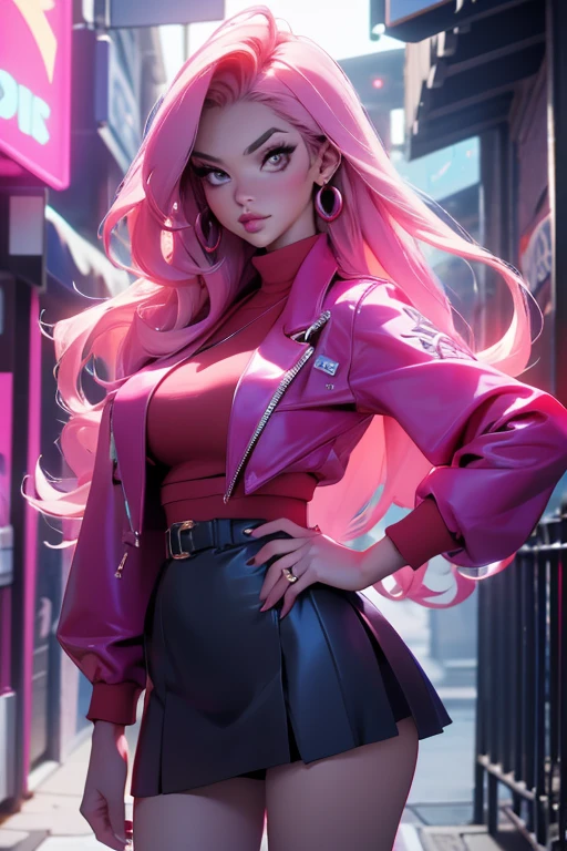 masterpiece , best quality , 8k resolution , sexy, seductive, flirty, exquisite lighting , highly dramatic picture, cinematic lens effect, busty bitches, perfect face, perfect hands, perfect anatomy, Ecchi Pokemon girl in miniskirt , colourful clothes, located in nighttime dark alley of town, crying mascara lines, visible panties, looking at viewer nervously + frown,