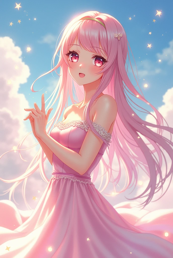Anime Style Small breasts Completely naked beautiful girl