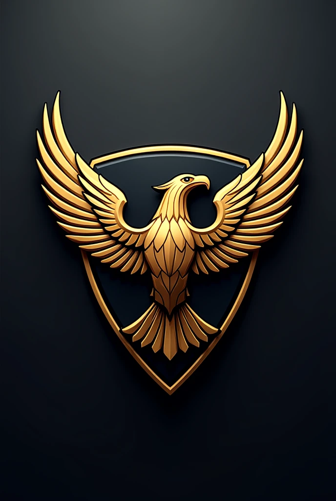 Create a logo like Ferrari and Lamborghini but with an eagle superior to those brands