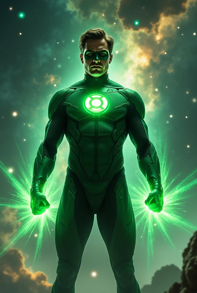 Me in a green lantern suit