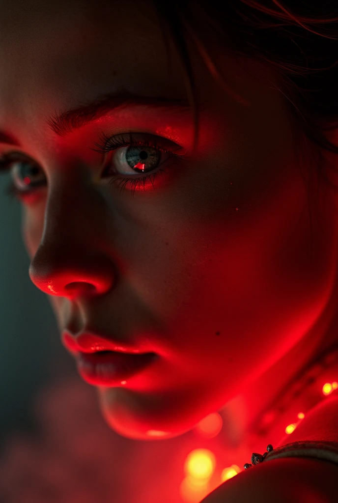 Horror movie photo poster dark and creepy, hell (8k uhd, by Alessio Albi, depth of field of dust particles, close-up of a man in a necklace, escort fashion, pole dancer fashion, dark red light rays shot with anamorphic lenses, photo of a model, blog 2007, looks a bit like Amy Adams, Kristanna Loken, Tom Burke, translucent skin,
circa 1970, feminine beautiful face, Dusty look, detailed, intricate evening vibe), slippery, David Palumbo, Adam Martinakis, Thomas Alain Koper style, ambient light, chiaroscuro, HDR 8k, UHD, high quality, film grain, Fujifilm XT3 F/11 and ISO 100, shutter speed approximately 1/30 (deep focus),
cinematic, volumetric lighting, 8K, perfect eyes, Albrecht Durer, smoke, particle effects, fog, haze, fire, explosions, debris, broken glass effect, no background, amazing, then, something that doesn't even exist, mythical creature, energy , molecular, textures, iridescent and luminescent colors, breathtaking beauty,
pure perfection, divine presence, unforgettable, impressive, breathtaking beauty, volumetric light, auras, rays, reflection of vibrant colors
