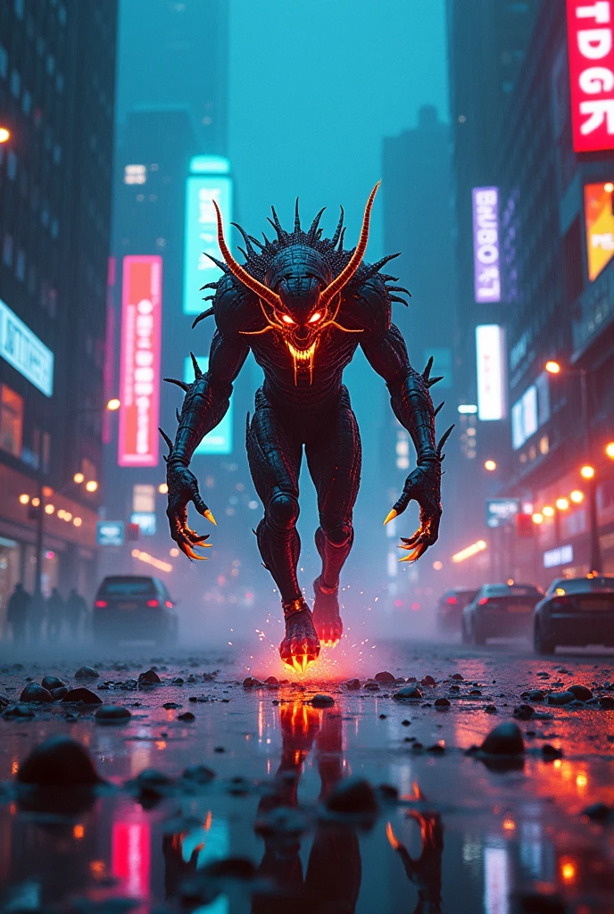 Cyberpunk demon atomic