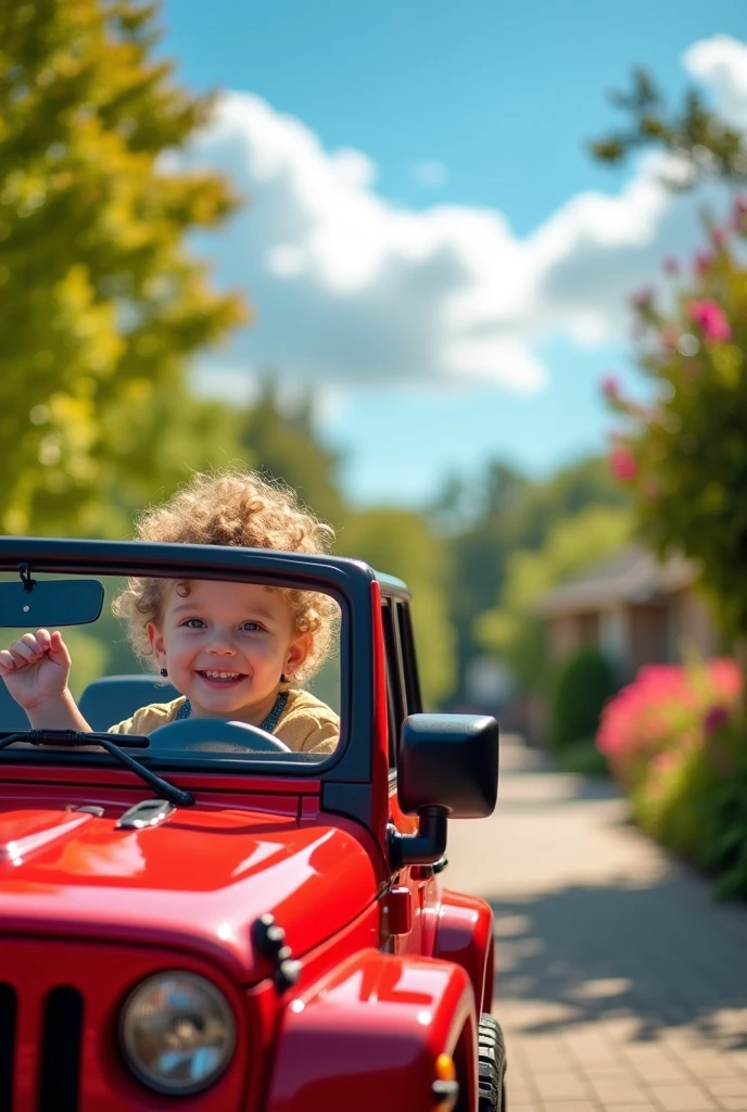 kid with SUV