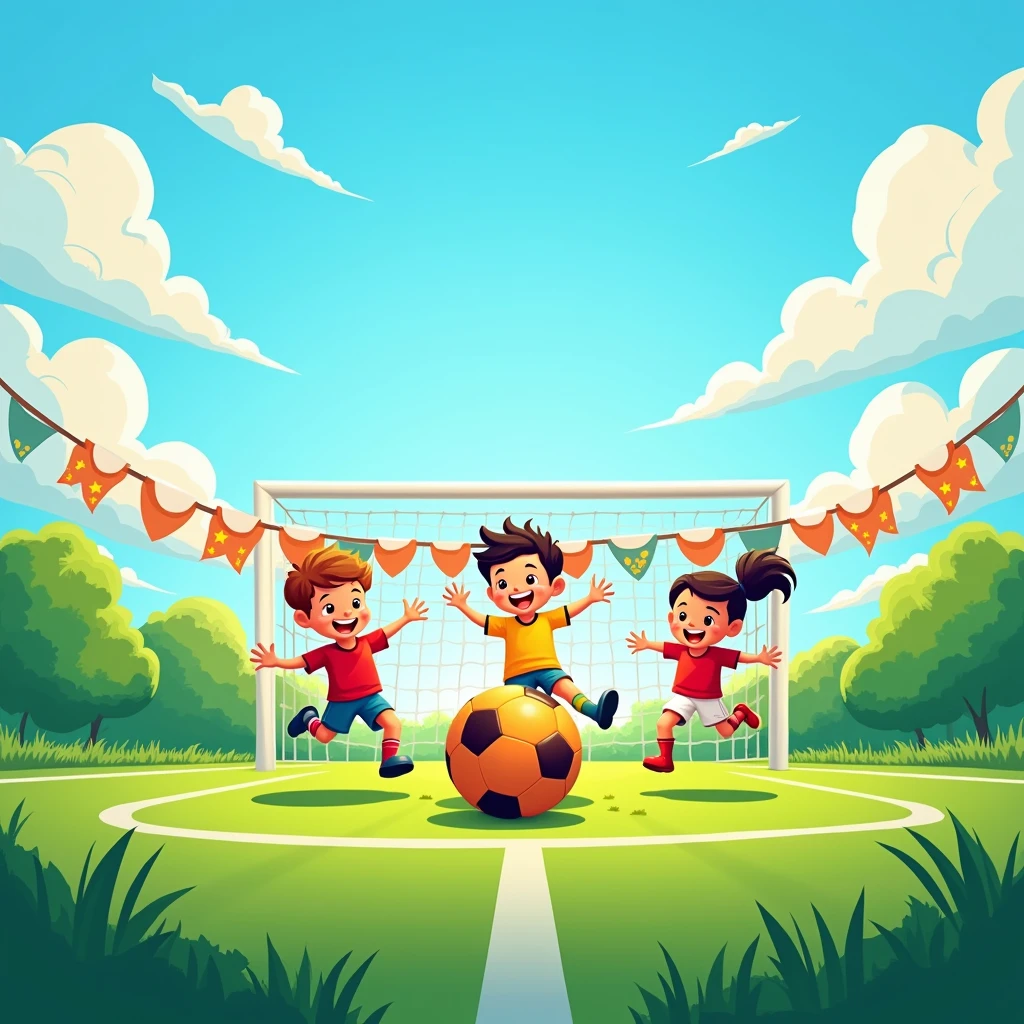 soccer background for  invitation