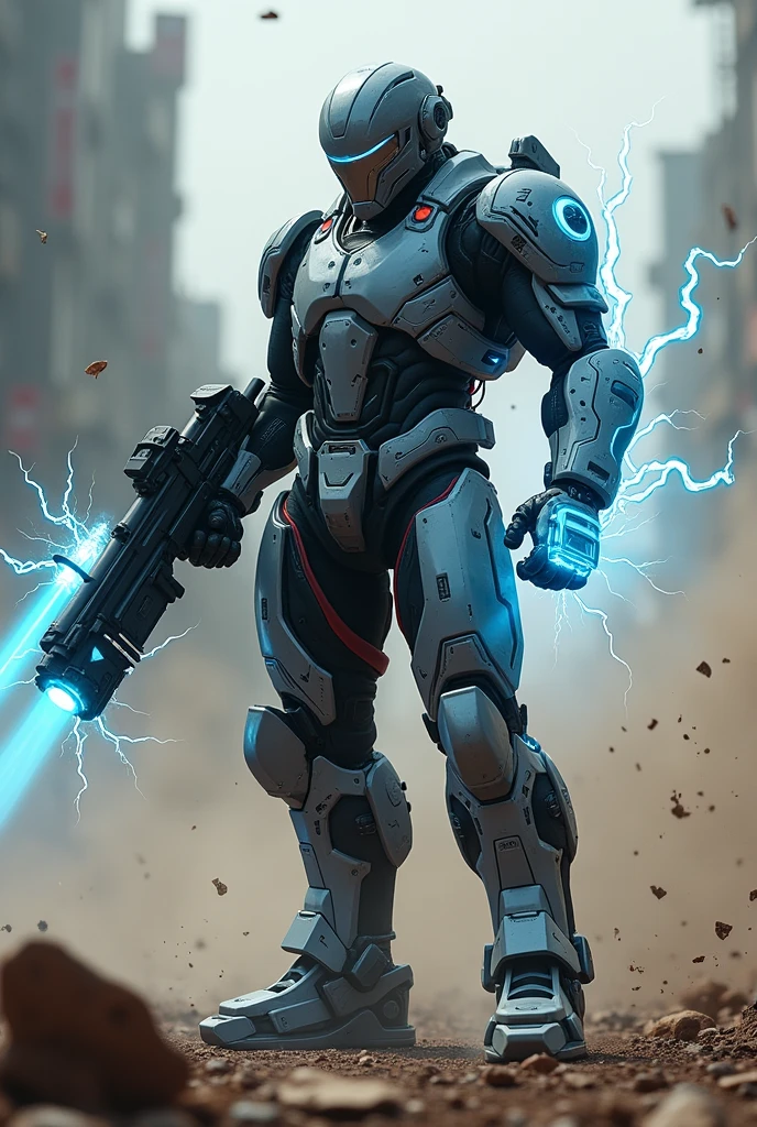  Long-range weapon that fires beams of concentrated energy.
 Special equipment that increases the strength of punches and allows for stronger attacks.
