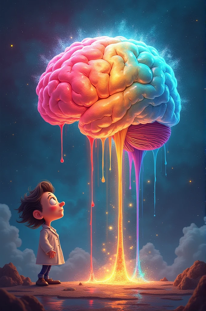 Alcohol pour into brain