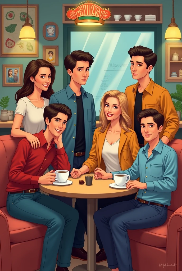 Fan art de la serie  de tv Friends  