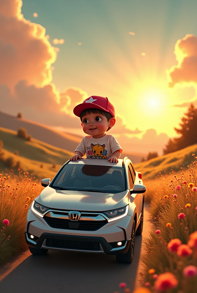 kid dreams with a modern SUV