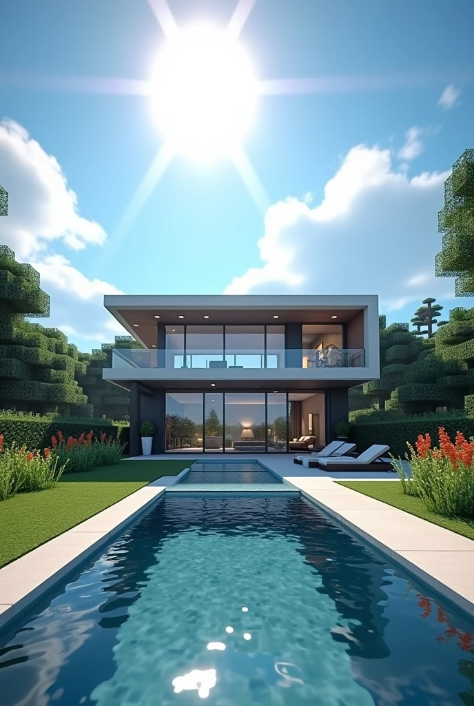 Mincraft modern house