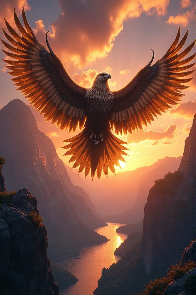 Johnny haliday with the body of an eagle