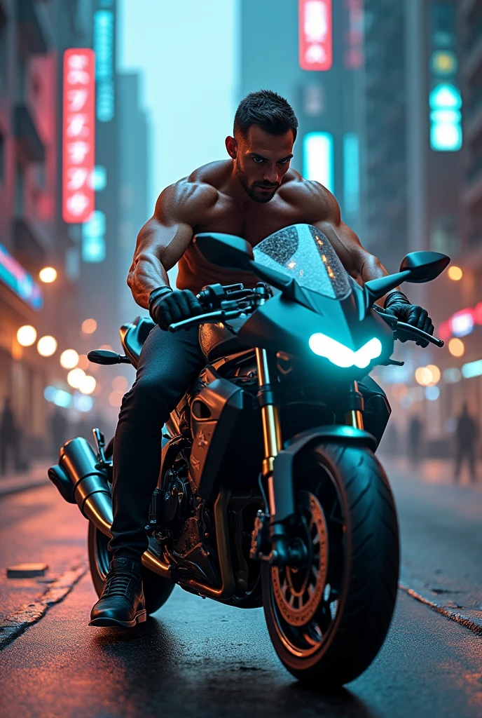 man trasnformer
into a motorcycle