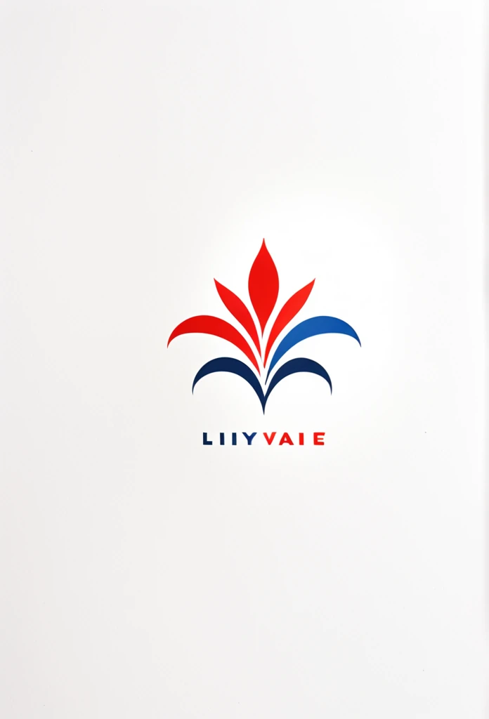 Fashionable apparel brand logo

 "Lily" logo with a single stroke of flower
 French apparel brand

 The logo is mainly white and stylish,
 add blue, white, and red to the accent

 Pretty cool
 chic and modern design

 White background