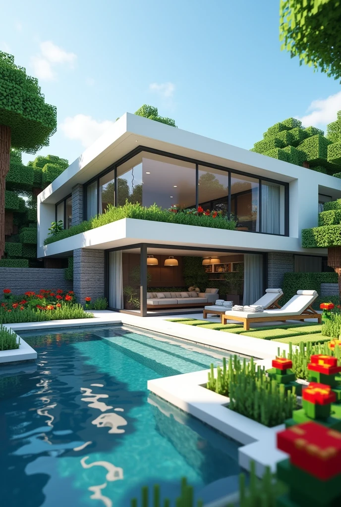 Mincraft modern house
