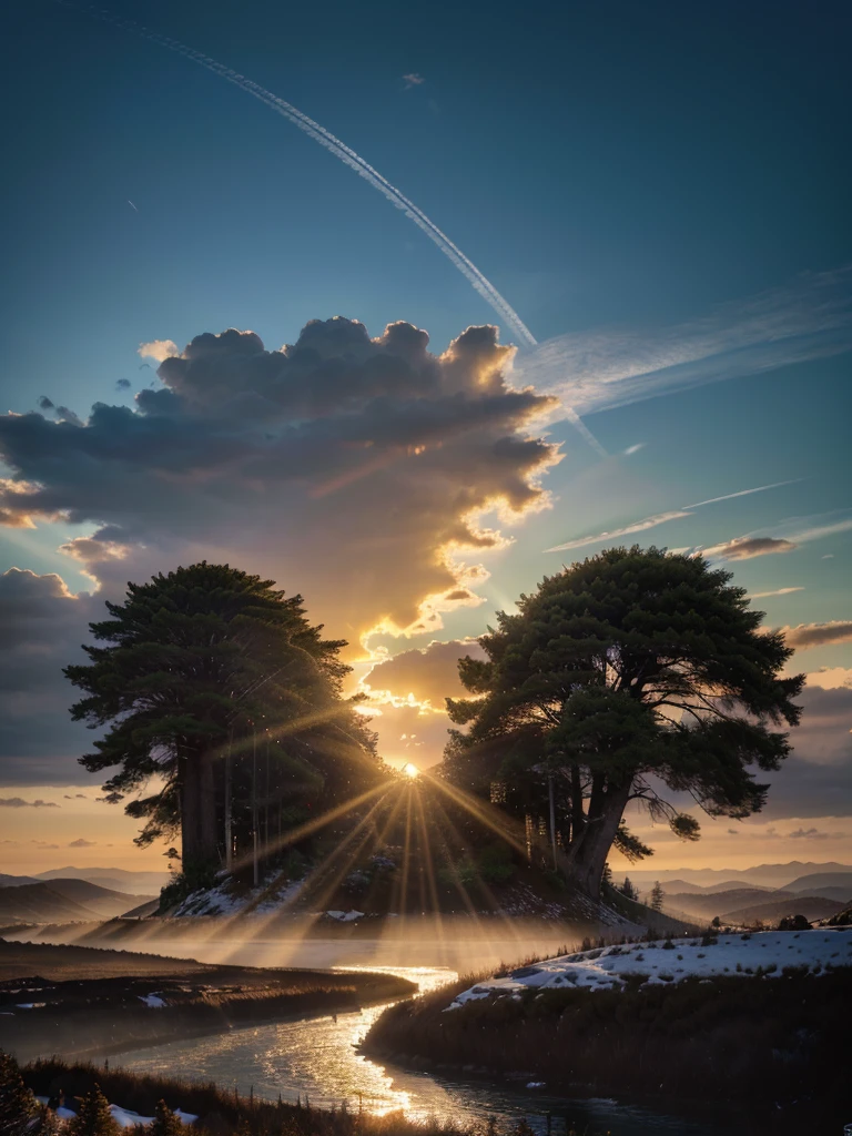 photorealistic landscape, natural landscape, naturey, Beleza Da naturey, Golden Sunset, Sky, Sky Power, Detailed Realistic Sunset, Cedars, Cedar, God's City, Heavens Realm, mountainscape, Great Mountain, Detailed Realistic Mountain, Celestial Mountain, Rivers of Waters, Sunset realism, Árvores naturey, panorama, panorama Fotorrealista, panorama Paisagem,
Realistic panorama UltraHD, Path to Heaven, heavenly, Detailed Realistic Image 8K, 16K Photorealistic Contrast, 8K Photorealistic Sharpness, Photorealistic Colors 4K, 16K Photorealistic Shadows, 8K Photorealistic Textures, 16K Photorealistic Texture, 4K Photorealistic Light, 4K PhotoRealism, FullHD 4K Detailed Contrast, detailed sharpness FullHD 8K, detailed sharpness FullHD 4K, detailed sharpness, Detailed Colors 2K, lifelike colors, FullHD Detailed Shadows, 4K Detailed Textures, detailed texture, padoru, Natural Beauty, chic