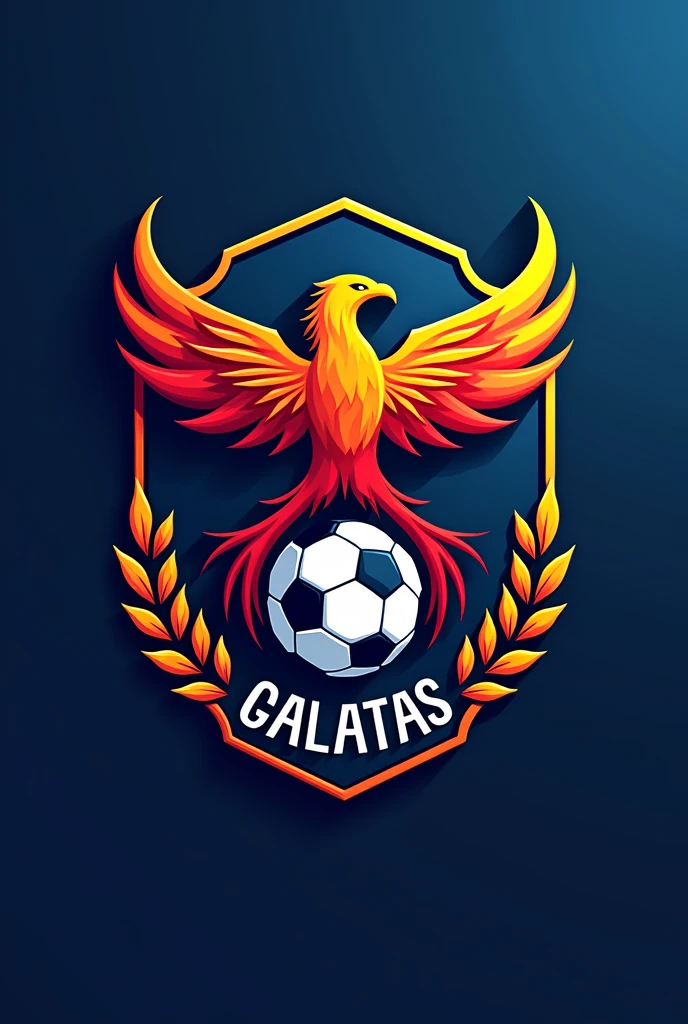 Create a logo for a soccer team named Galatas 