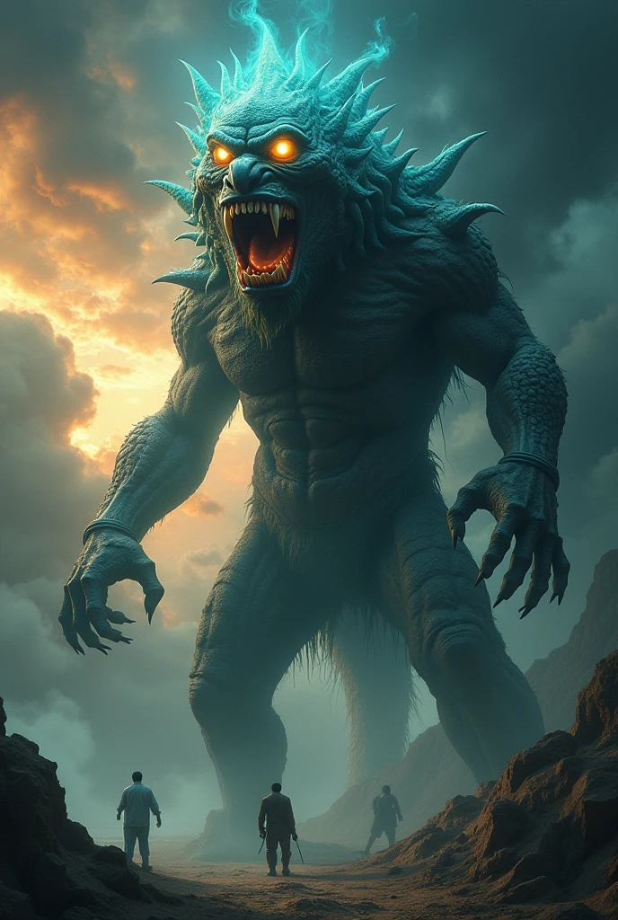 A picture of Sheikh Mujibur Rahman as Monster