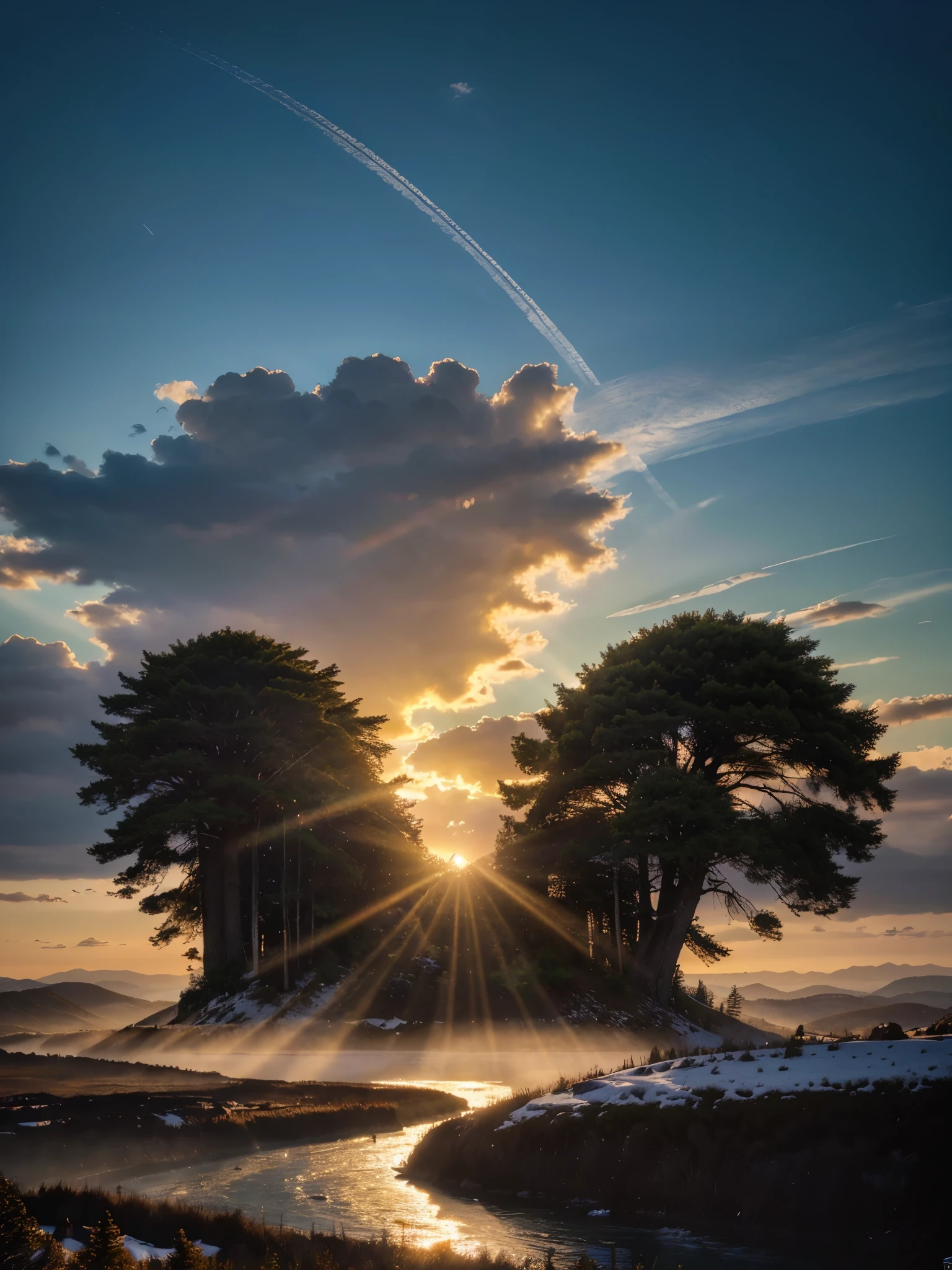 photorealistic landscape, natural landscape, naturey, Beleza Da naturey, Golden Sunset, Sky, Sky Power, Detailed Realistic Sunset, Cedars, Cedar, God's City, Heavens Realm, mountainscape, Great Mountain, Detailed Realistic Mountain, Celestial Mountain, Rivers of Waters, Sunset realism, Árvores naturey, panorama, panorama Fotorrealista, panorama Paisagem,
Realistic panorama UltraHD, Path to Heaven, heavenly, Detailed Realistic Image 8K, 16K Photorealistic Contrast, 8K Photorealistic Sharpness, Photorealistic Colors 4K, 16K Photorealistic Shadows, 8K Photorealistic Textures, 16K Photorealistic Texture, 4K Photorealistic Light, 4K PhotoRealism, FullHD 4K Detailed Contrast, detailed sharpness FullHD 8K, detailed sharpness FullHD 4K, detailed sharpness, Detailed Colors 2K, lifelike colors, FullHD Detailed Shadows, 4K Detailed Textures, detailed texture, padoru, Natural Beauty, chic