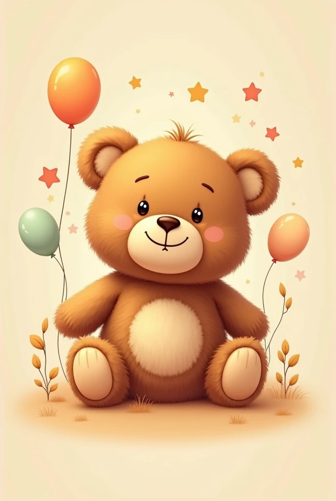 A teddy bear for a brand logo