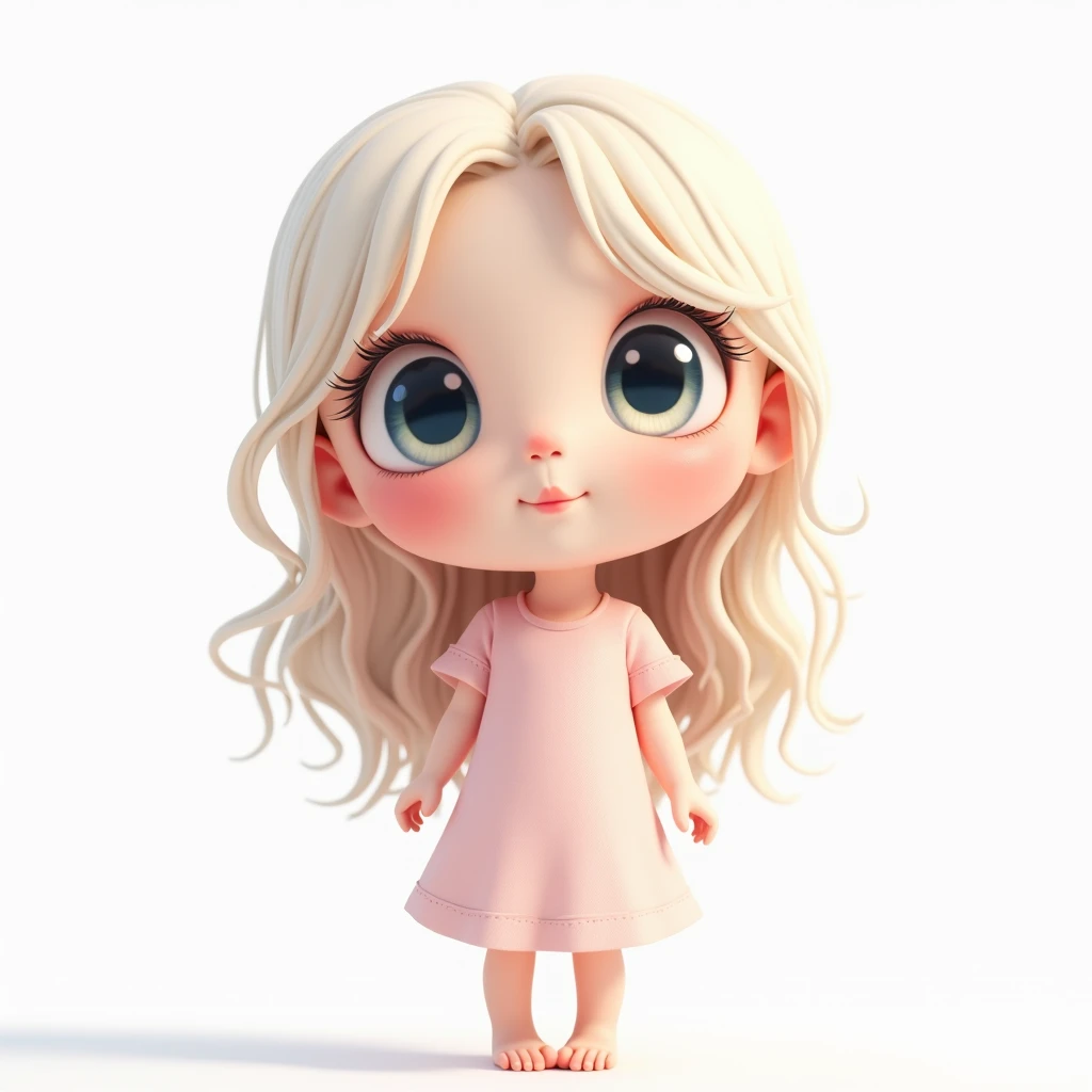 chibi girl, beautiful detailed eyes, beautiful detailed lips, extremely detailed face, long eyelashes, soft lighting, pure white background, (best quality,4k,8k,highres,masterpiece:1.2),ultra-detailed,(realistic,photorealistic,photo-realistic:1.37),soft pastel colors,cute,adorable,minimalist,innocent,whimsical